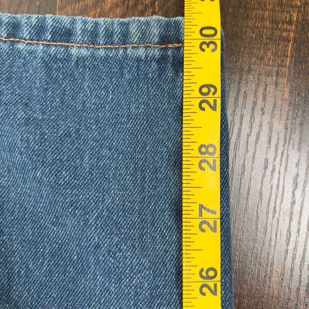 Forever 21 Womens Straight Leg Carpenter Jeans Blue Medium Wash Size 27 Utility - Picture 7 of 16